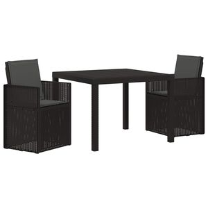 vidaXL Conjunto de Jantar para Jardim 3 unid. Antracite PP