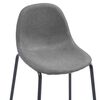 vidaXL 3 pcs conjunto de bar tecido cinzento-acastanhado