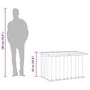 vidaXL Caixa de arruma&ccedil;&atilde;o para jardim 109x67x65 cm antracite