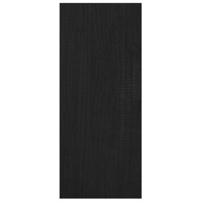vidaXL Estante/divisória 100x30x71,5 cm madeira de pinho preto