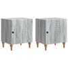 vidaXL Arm&aacute;rio de Cabeceira 2 pcs Sonoma Cinzento 43 x 34,5 x 50 cm