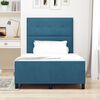 vidaXL Cama Box com cabeceira Azul Escuro 120 x 190 cm Veludo