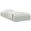 vidaXL Cama com Armazenamento Cinzento-claro 100 x 203 cm Veludo