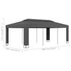 vidaXL Gazebo com telhado duplo 3x6 m antracite