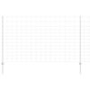 vidaXL Cerca Selvagem para Exterior com Postes 50 x 1,4 m Prateado