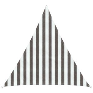 vidaXL Vela de Sombra Triangular 2 x 2 x 2 m HDPE Cinza Claro e Branco