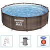 Bestway Conj. piscina redonda Steel Pro MAX Deluxe Series 366x100 cm