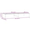 vidaXL Estrutura de cama 80x200 cm metal branco