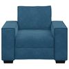 vidaXL Poltrona 100x78x84 cm veludo azul