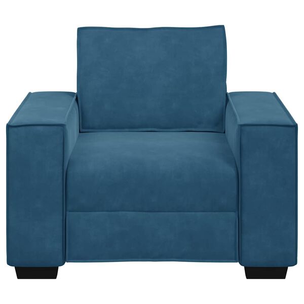 vidaXL Poltrona 100x78x84 cm veludo azul