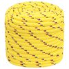 vidaXL Corda de barco 16 mm 25 m polipropileno amarelo
