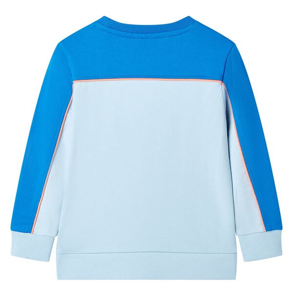 Sweatshirt para criança azul-brilhante e azul-claro 128