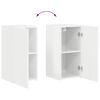 vidaXL Gabinete para TV 8 pcs Branco Brilhante