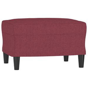 vidaXL Apoio de p&eacute;s 60x50x41 cm tecido vermelho tinto