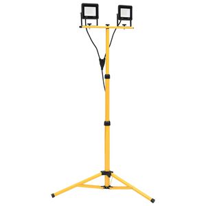 vidaXL Projetor c/ ilumina&ccedil;&atilde;o LED e trip&eacute; 2x30 W branco frio