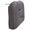 vidaXL Almofad&atilde;o de cabeceira Hvar 90 cm couro artificial cinzento