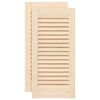 vidaXL Portas de arm&aacute;rio 2 pcs com design de persiana pinho maci&ccedil;o