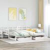 vidaXL Sofá-cama com gavetão e gavetas sem colchão 80x200 cm branco