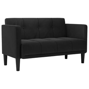 vidaXL Sof&aacute;-luvas 111 cm veludo preto