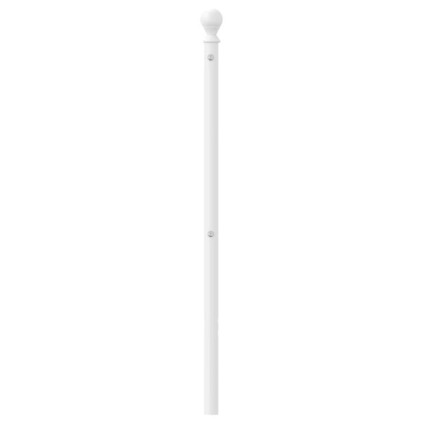 vidaXL Cabeceira de substitui&ccedil;&atilde;o 75 cm metal branco