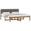 vidaXL Estrutura de Cama com Cabeceira Estofada