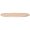 vidaXL Tampo de mesa redondo &Oslash;90x4 cm carvalho maci&ccedil;o n&atilde;o tratado