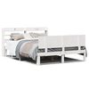 vidaXL Estrutura de cama c/ cabeceira sem colch&atilde;o 140x190 cm branco
