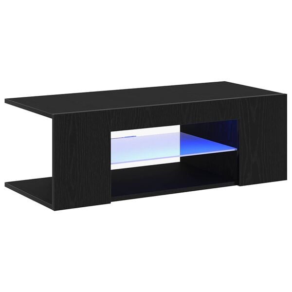 vidaXL Gabinete para TV com gaveta Carvalho Preto 90 x 39 x 30 cm