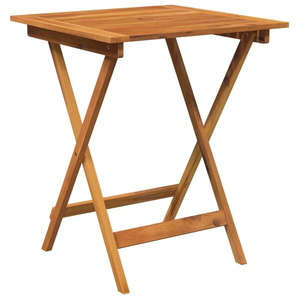 vidaXL 3 pcs conjunto jantar dobr&aacute;vel p/ jardim madeira ac&aacute;cia maci&ccedil;a