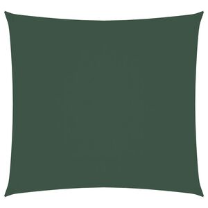 vidaXL Para-sol estilo vela tecido oxford quadrado 2x2 m verde-escuro
