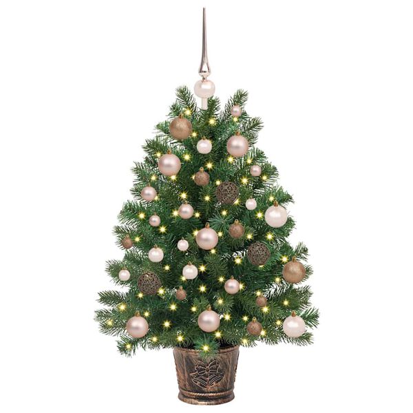 vidaXL &Aacute;rvore de Natal Artificial com 150 LEDs Verde 95 cm PE e PVC