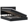 vidaXL Cama com arruma&ccedil;&atilde;o e colch&atilde;o Preto 180 x 200 cm Veludo
