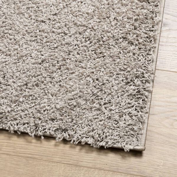 vidaXL Tapete shaggy de pelo alto PAMPLONA 60x110 cm bege