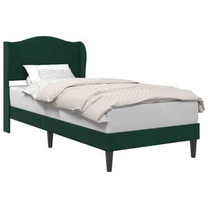 vidaXL Estrutura da Cama com cabeceira Verde-Escuro 80 x 200 cm Veludo