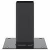 vidaXL Bases de coluna quadradas 4 pe&ccedil;as 61x61 mm a&ccedil;o revestido a p&oacute;