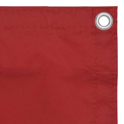 vidaXL Tela de varanda 75x500 cm tecido Oxford vermelho