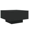 vidaXL Mesa de centro com luzes LED 55x55x31 cm preto
