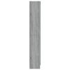 vidaXL Vitrine 82,5x30,5x185 cm derivados madeira cinzento sonoma