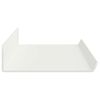 vidaXL Prateleira Flutuante 2 pcs Branco 60 x 8,5 x 2,5 cm A&ccedil;o