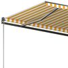 vidaXL Toldo autom&aacute;tico independente 350x250 cm amarelo e branco