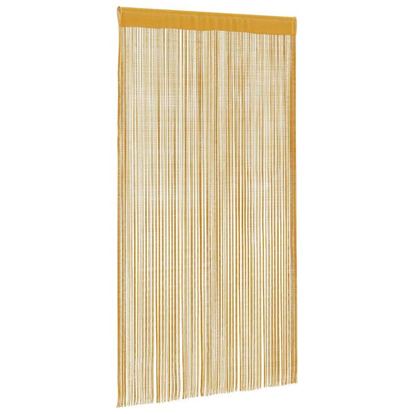vidaXL Cortinas de fios 2 pcs 100x250 cm dourado