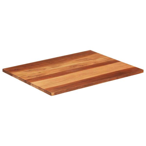 vidaXL Tampo de mesa madeira de ac&aacute;cia maci&ccedil;a 25-27 mm 70x90 cm