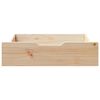 vidaXL Gavetas para cama com rodas 2 pcs 75x55x17 cm pinho maci&ccedil;o