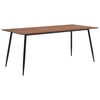 vidaXL Mesa de jantar 180x90x75 cm MDF castanho