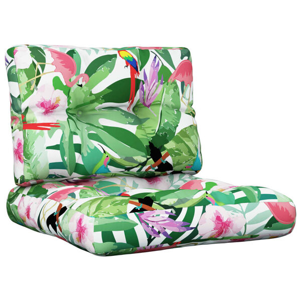 vidaXL Almofad&otilde;es para m&oacute;veis de paletes 2 pcs tecido multicolor