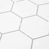 vidaXL Azulejo hexagonal 10 pcs Branco e Cinza 30 x 30 cm