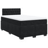vidaXL Cama boxspring com colch&atilde;o 120x190 cm veludo preto