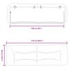 vidaXL Almofad&atilde;o de cabeceira Hvar 160 cm couro artificial branco