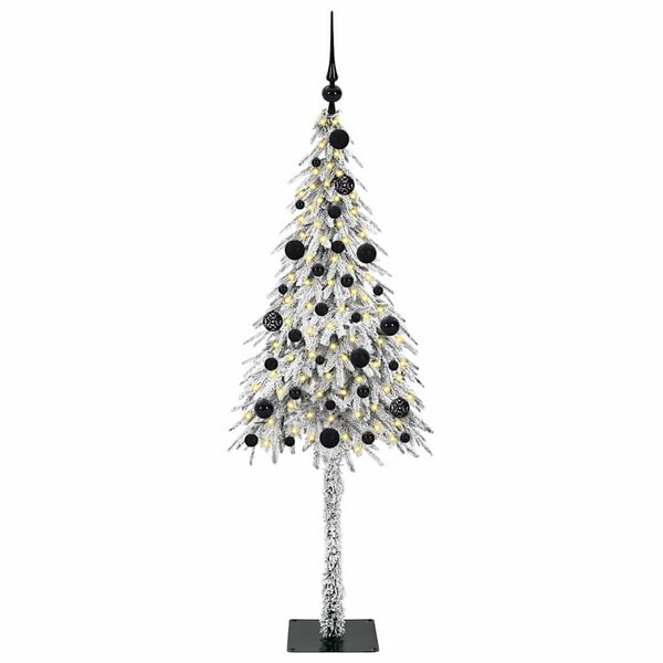 vidaXL &Aacute;rvore de Natal com 150 LEDs com suporte Branco 150 cm PE e A&ccedil;o