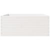 vidaXL Vaso/floreira de jardim 110x110x49,5 cm pinho maci&ccedil;o branco